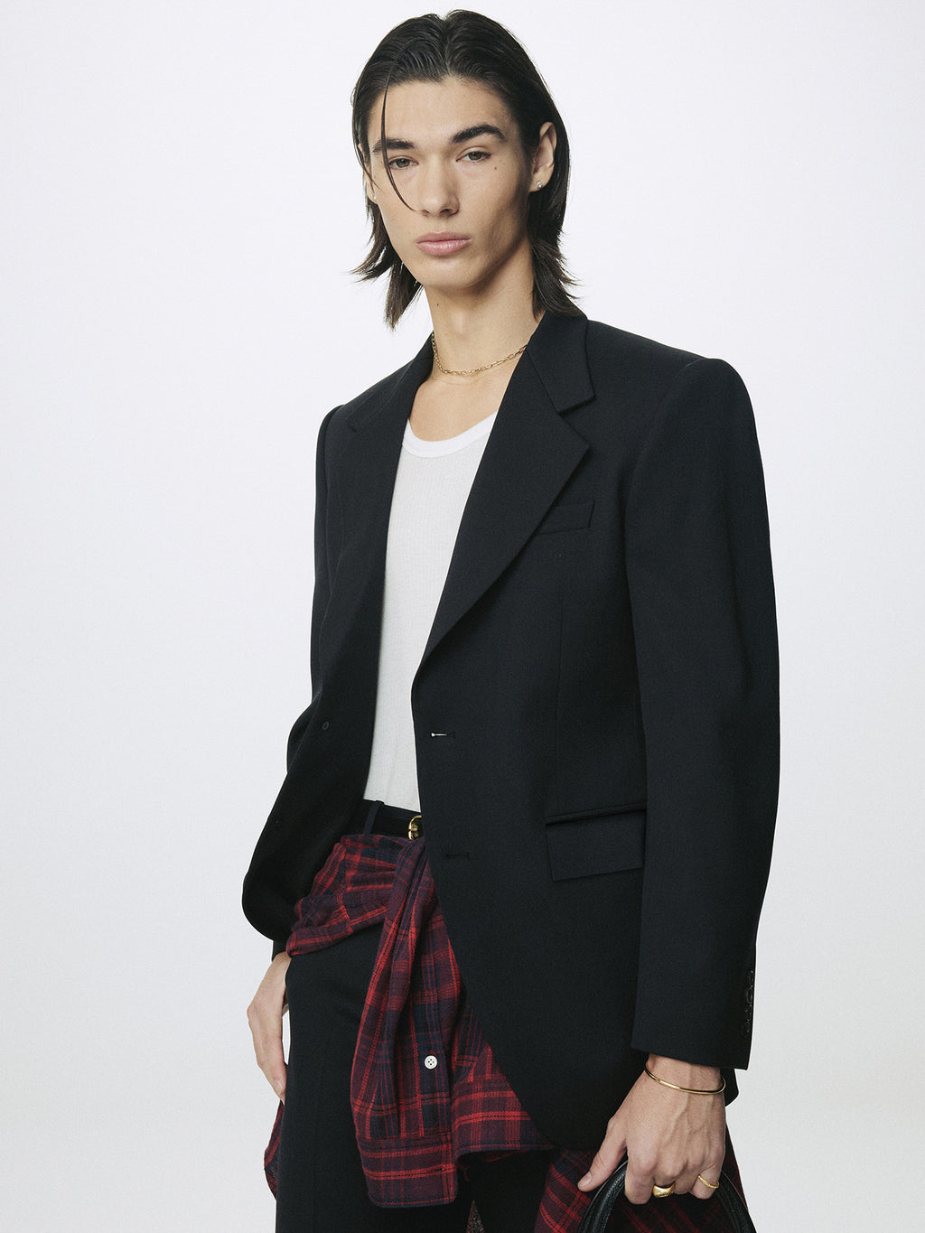 Tonywack - Wool Single-Breasted Tailored Jacket (Midnight) product image 1 | TRAB K-Fashion Australia