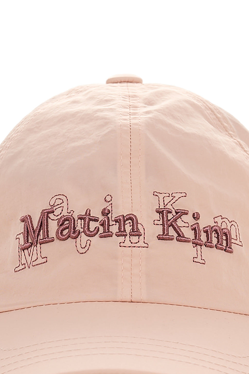 Matin Kim - Overlay Logo Ball Cap (Pink) product image 4 | TRAB K-Fashion Australia