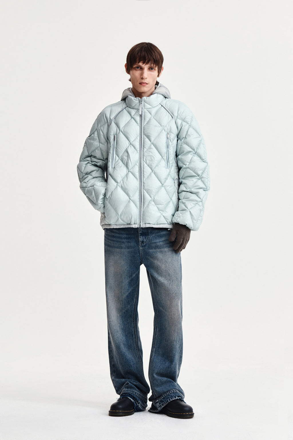 Matin Kim - Quilting Hoody Lightweight Jumper (down Blended) (Mint) product image 13 | TRAB K-Fashion Australia