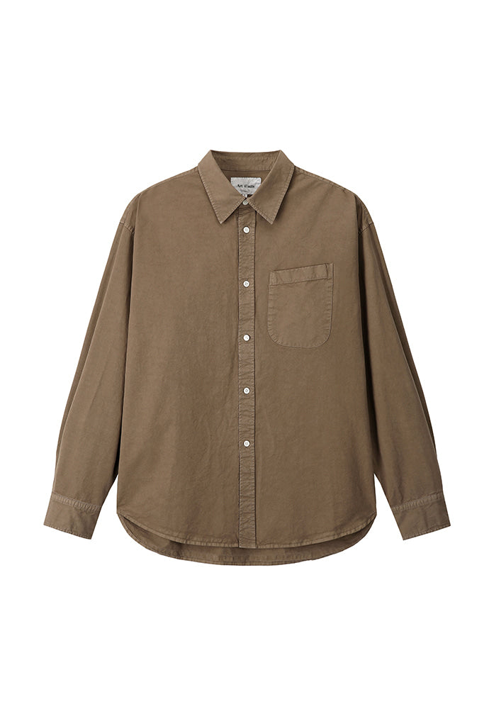 Art if acts - Padre Garment-dyed Shirt (Brown) product image 7 | TRAB K-Fashion Australia