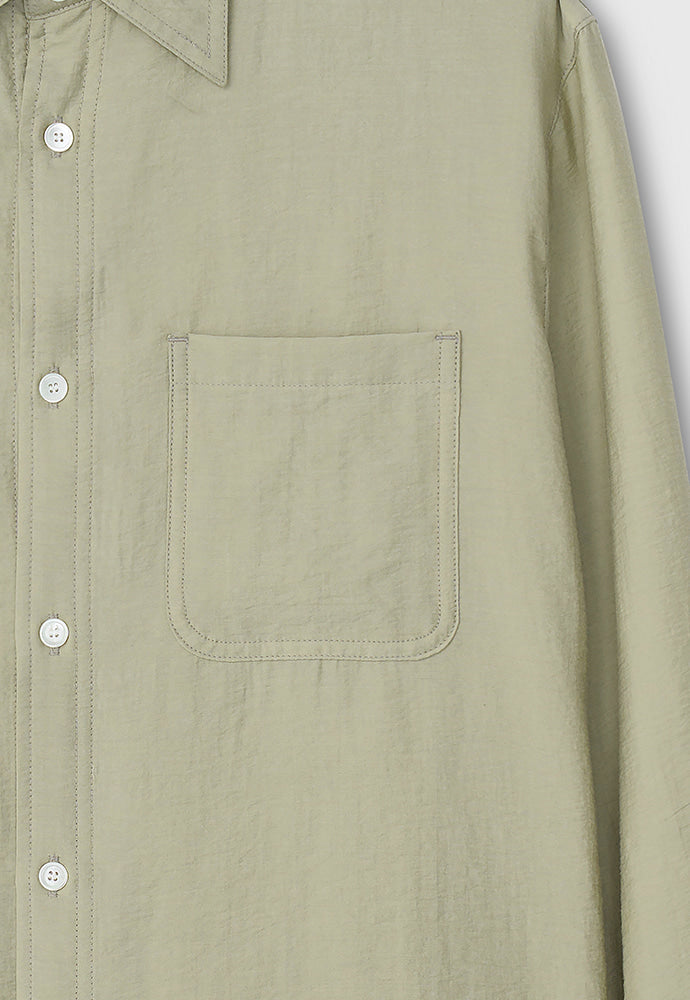 Tonywack - Silk Tencel Brushed Shirt (Pale Green) product image 11 | TRAB K-Fashion Australia