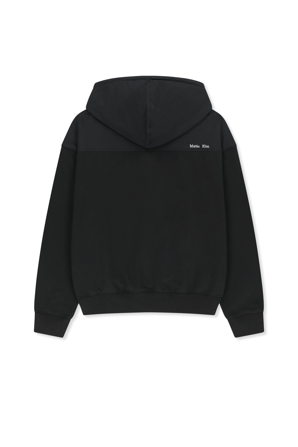 Matin Kim - Color Block Hoody Zip Up (Charcoal) product image 2 | TRAB K-Fashion Australia