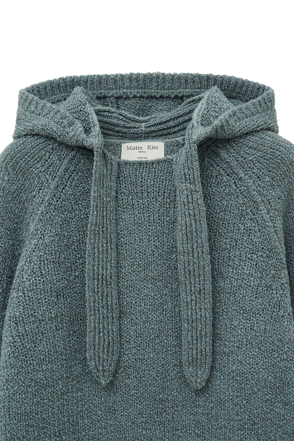 Matin Kim - Muffler Point Hoody Pullover (Blue) product image 4 | TRAB K-Fashion Australia