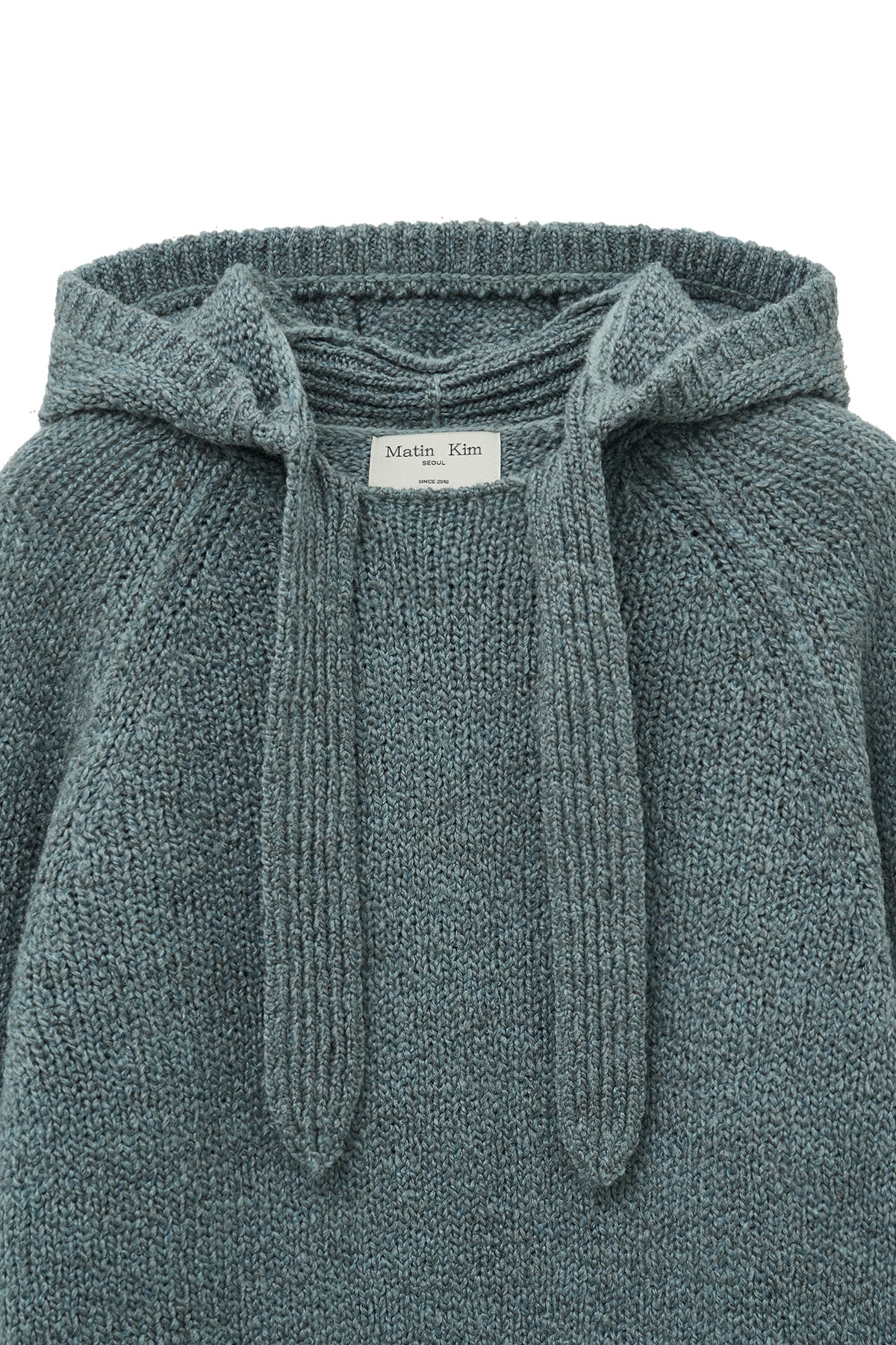 Matin Kim - Muffler Point Hoody Pullover (Blue) product image 4 | TRAB K-Fashion Australia