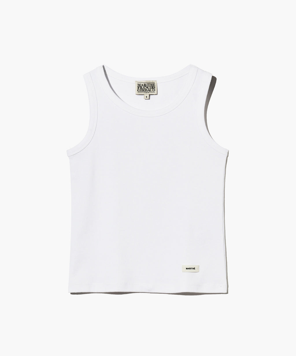 Marithe & Francois Girbaud - Basic Sleeveless (White) product image 6 | TRAB K-Fashion Australia