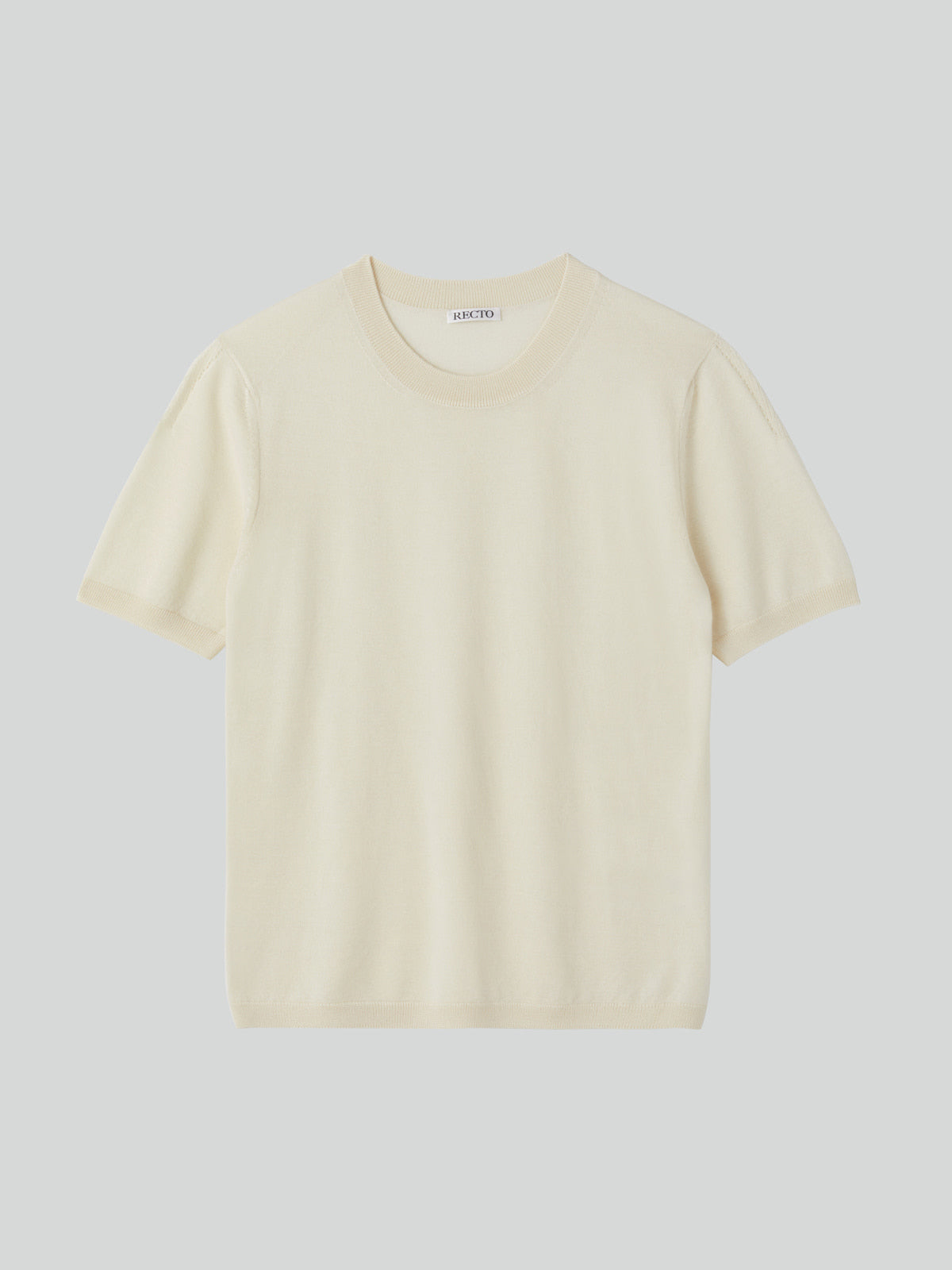 Recto - Silk-Cashmere Knit Top (Cream) product image 5 | TRAB K-Fashion Australia