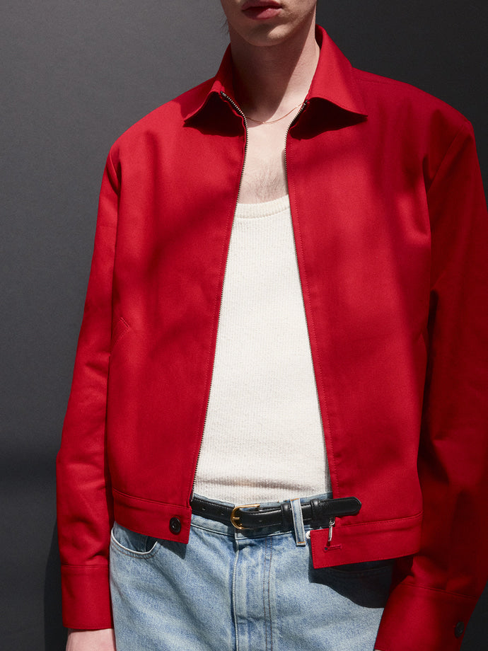 Tonywack - Cotton Twill French Blouson (Red) product image 7 | TRAB K-Fashion Australia