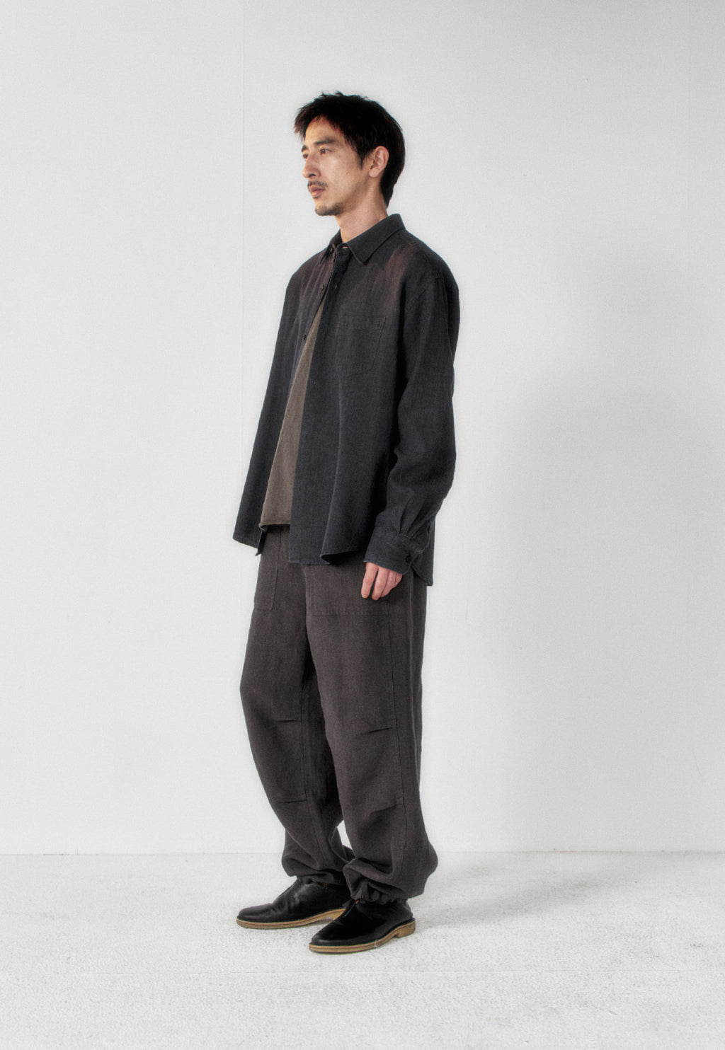Art if acts - Washed Linen Shirt (Black) product image 3 | TRAB K-Fashion Australia