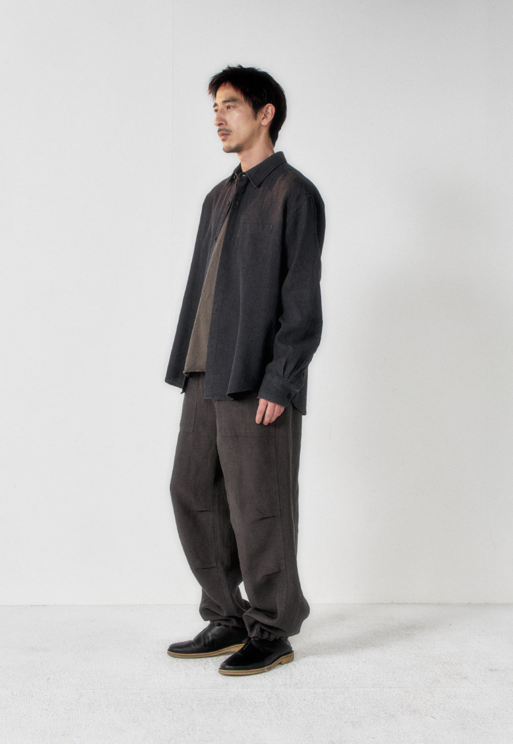 Art if acts - Washed Linen Shirt (Black) product image 3 | TRAB K-Fashion Australia