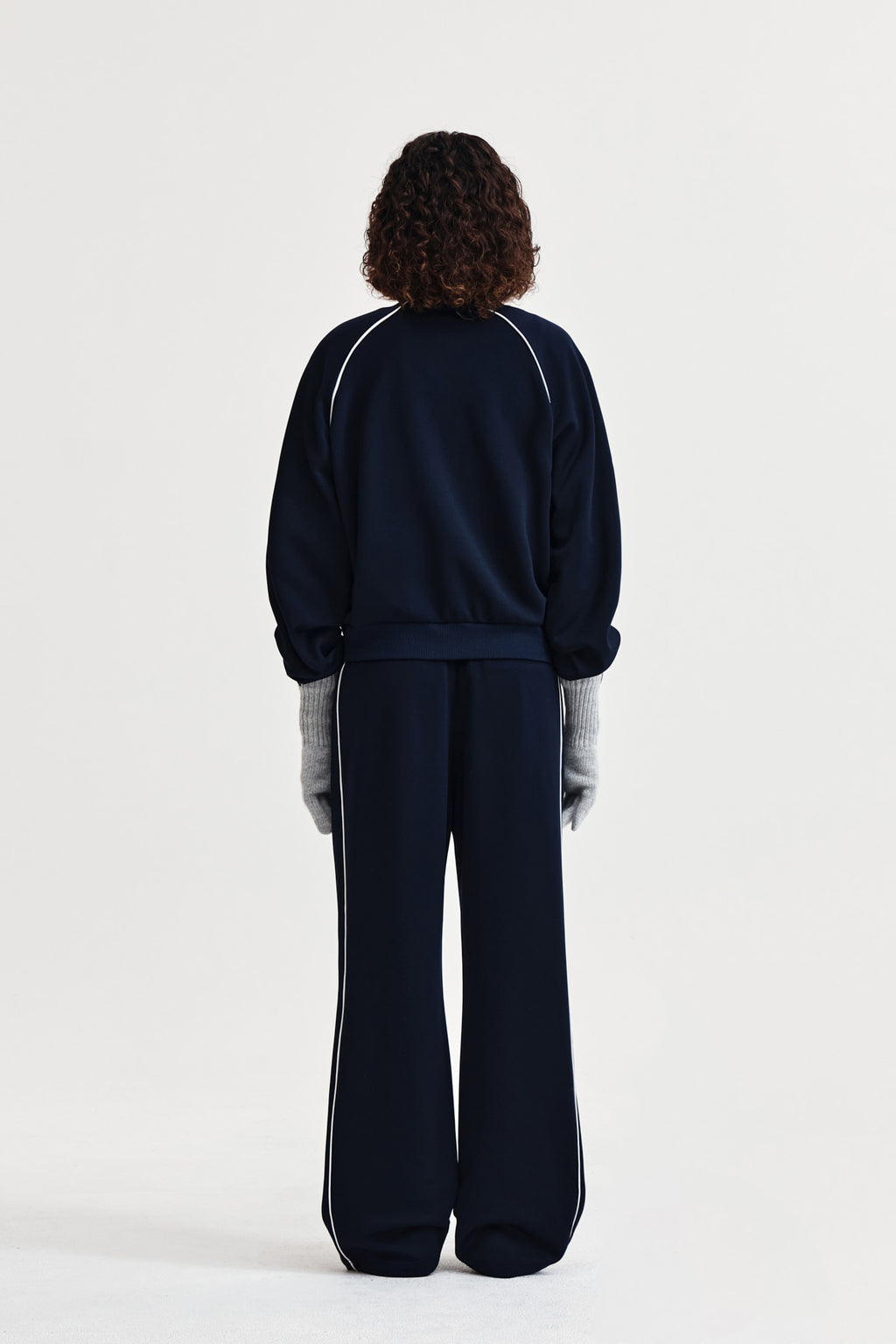 Matin Kim - Heart Logo Track Jumper (Navy) product image 7 | TRAB K-Fashion Australia