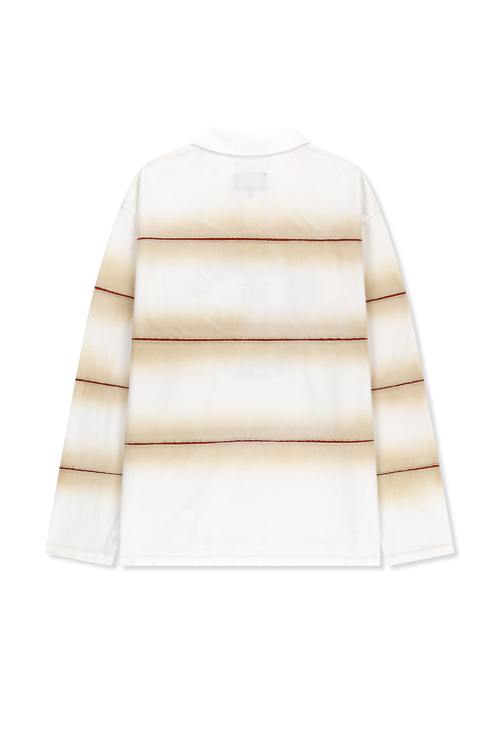 Matin Kim - Reveal Stripe Logo Collar Top (Cream) product image 2 | TRAB K-Fashion Australia
