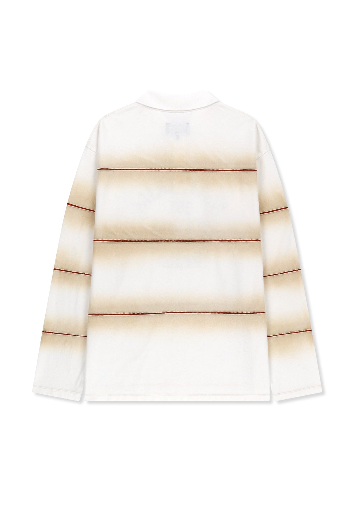 Matin Kim - Reveal Stripe Logo Collar Top (Cream) product image 2 | TRAB K-Fashion Australia