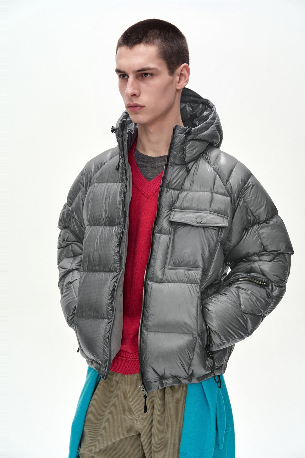 Andersson Bell - Unisex Torino Lightweight Down Jacket (Grey) product image 1 | TRAB K-Fashion Australia