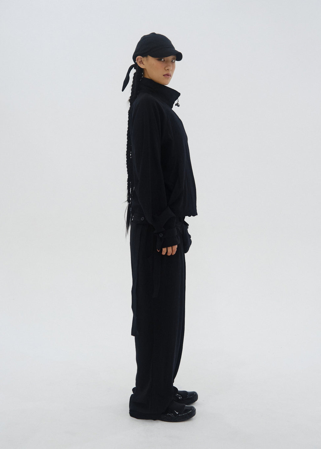 Hyein Seo - Seed Charm Bag Pants (Black) product image 3 | TRAB K-Fashion Australia