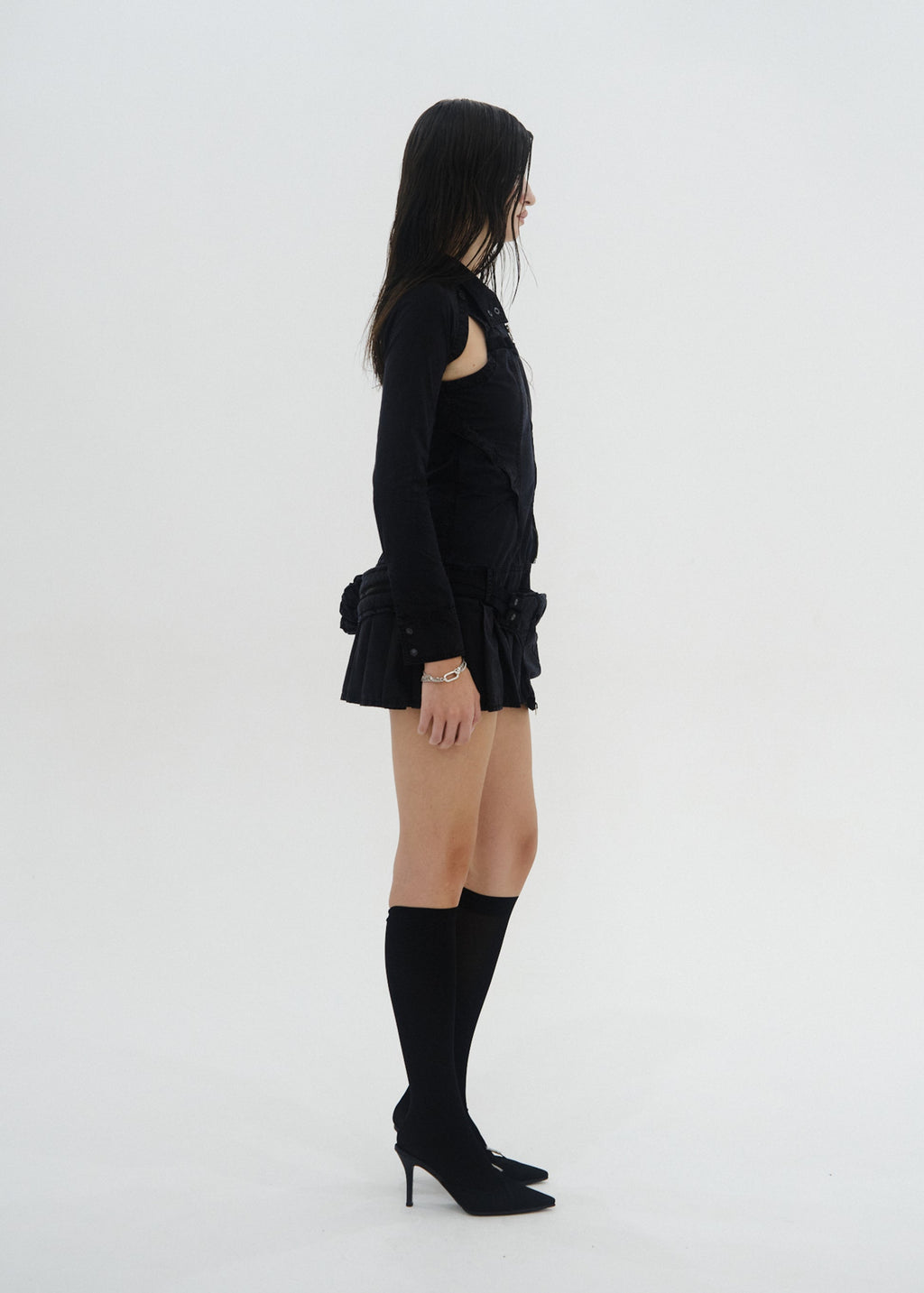 Hyein Seo - Convertible Dress w/ Waist Bag (Black) product image 3 | TRAB K-Fashion Australia