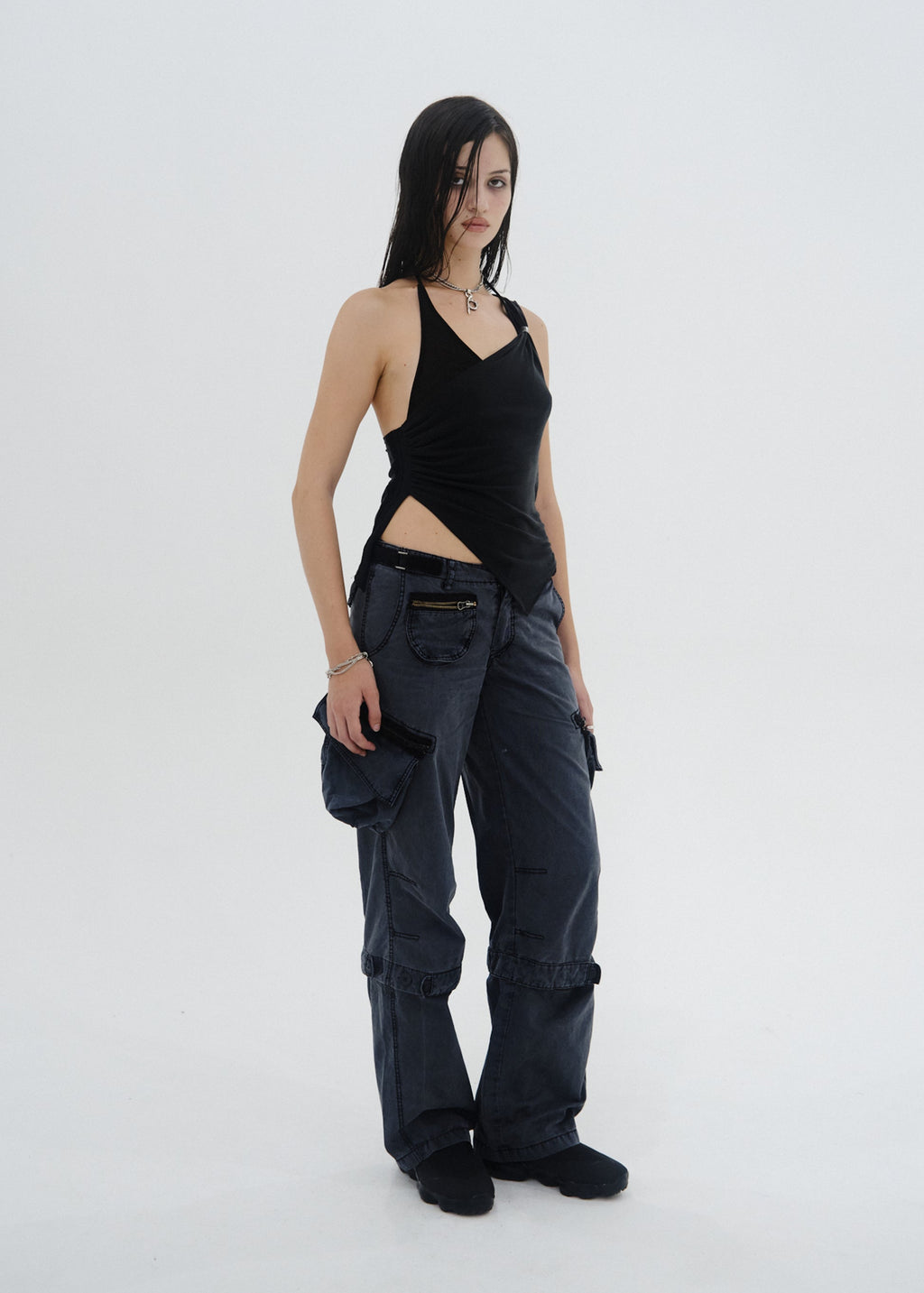Hyein Seo - Convertible Pocket Pants (Dark Night) product image 7 | TRAB K-Fashion Australia