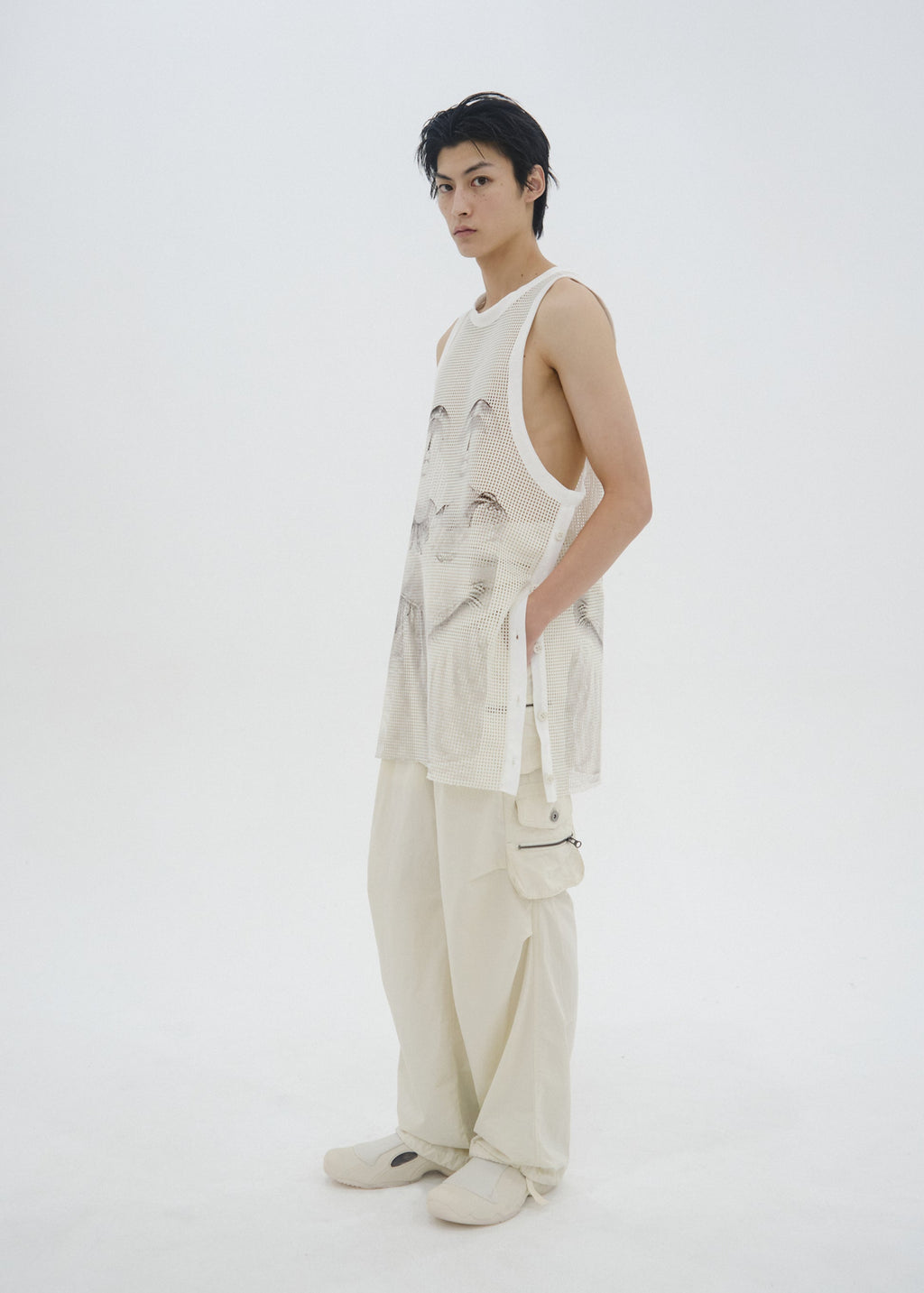 Hyein Seo - Pocket Pants w/ Waist Bag (Ivory) product image 3 | TRAB K-Fashion Australia