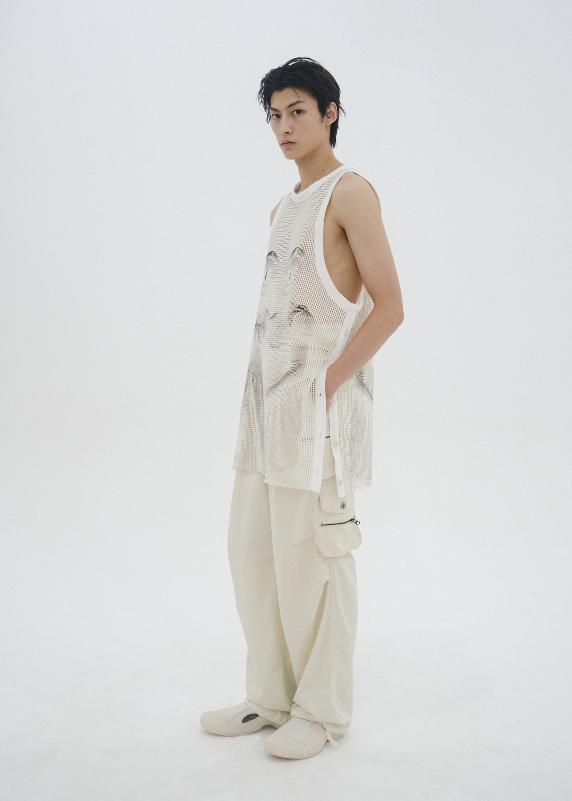 Hyein Seo - Pocket Pants w/ Waist Bag (Ivory) product image 3 | TRAB K-Fashion Australia