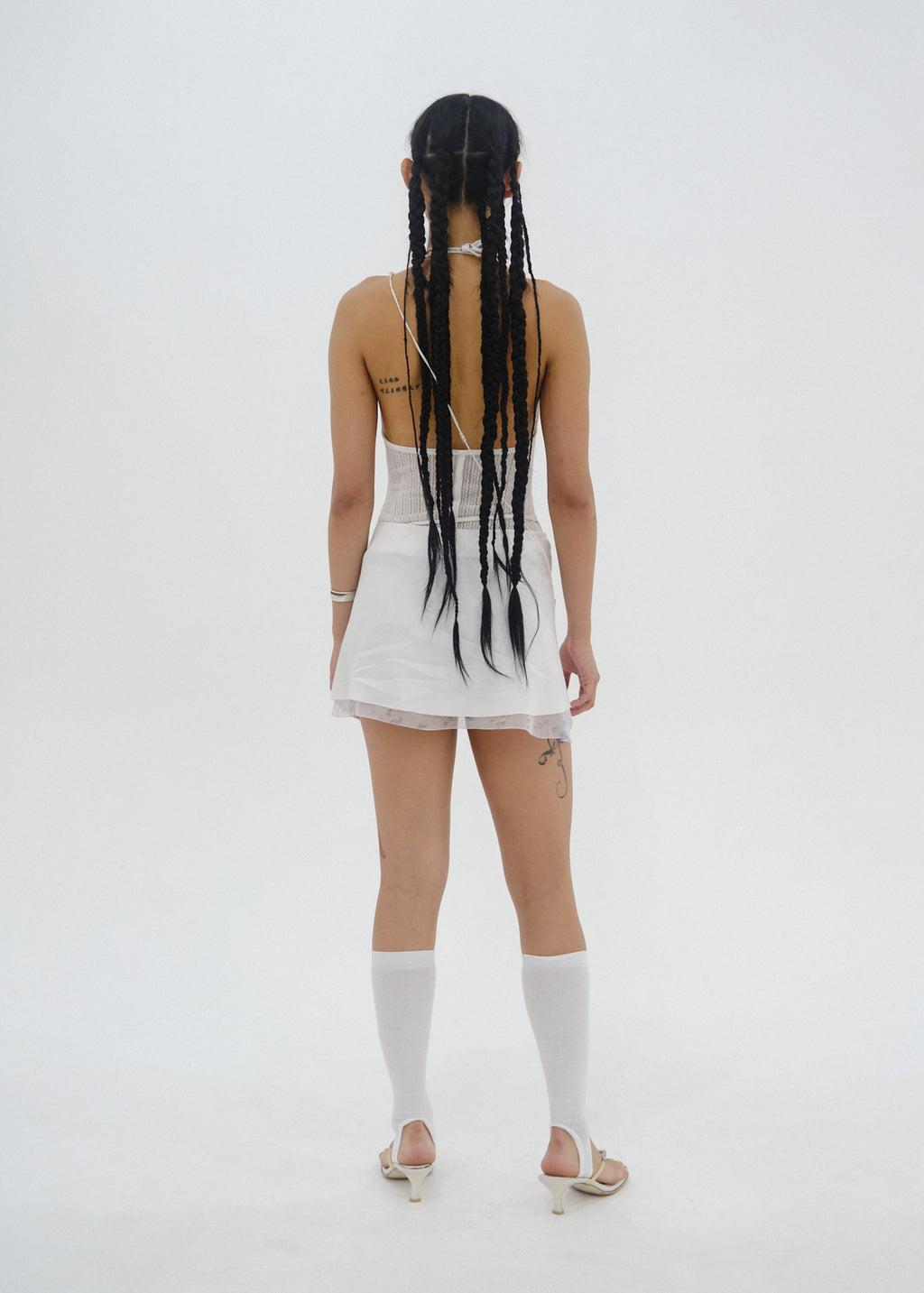 Hyein Seo - Tied Mini Skirt (White) product image 3 | TRAB K-Fashion Australia