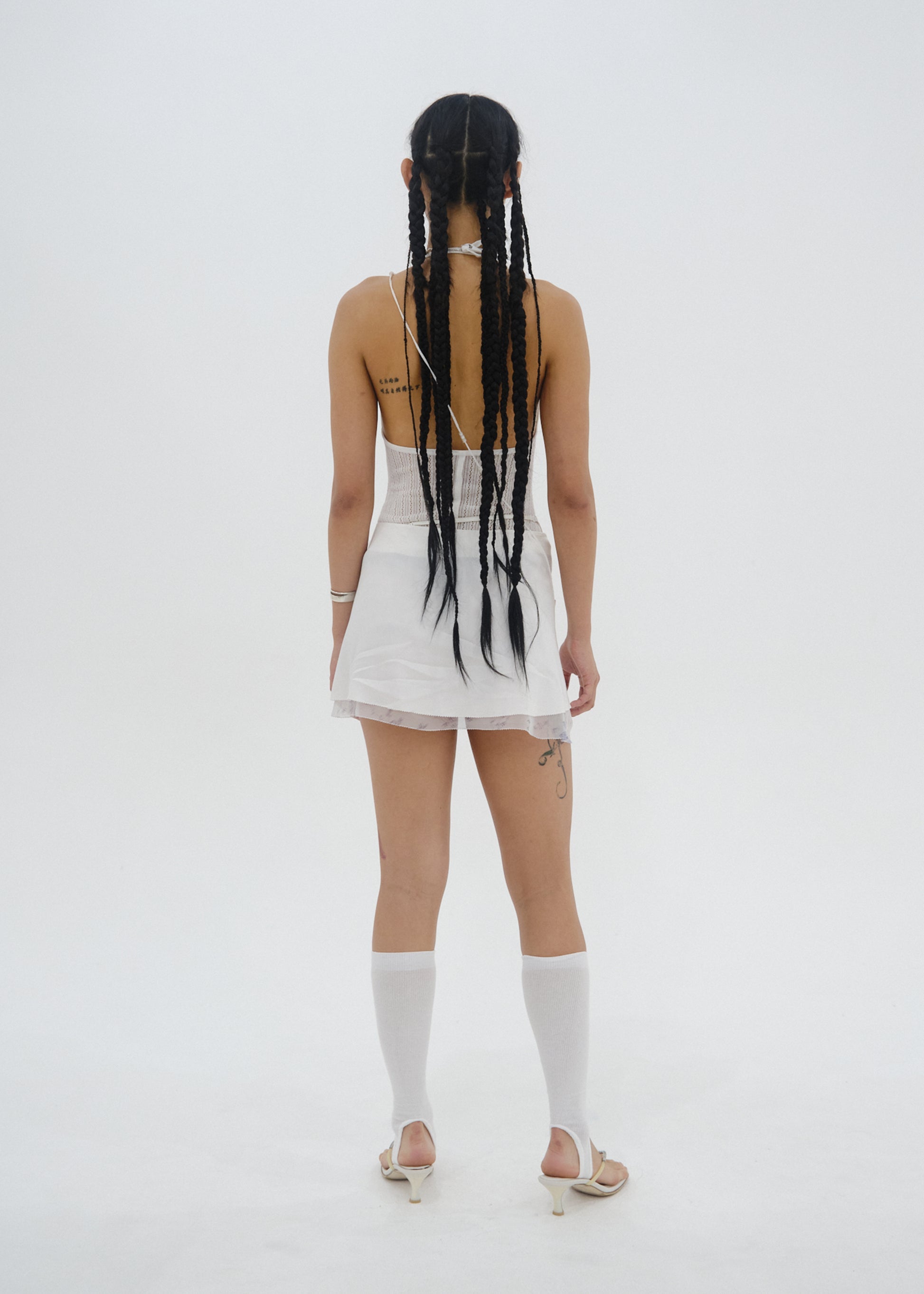 Hyein Seo - Tied Mini Skirt (White) product image 3 | TRAB K-Fashion Australia