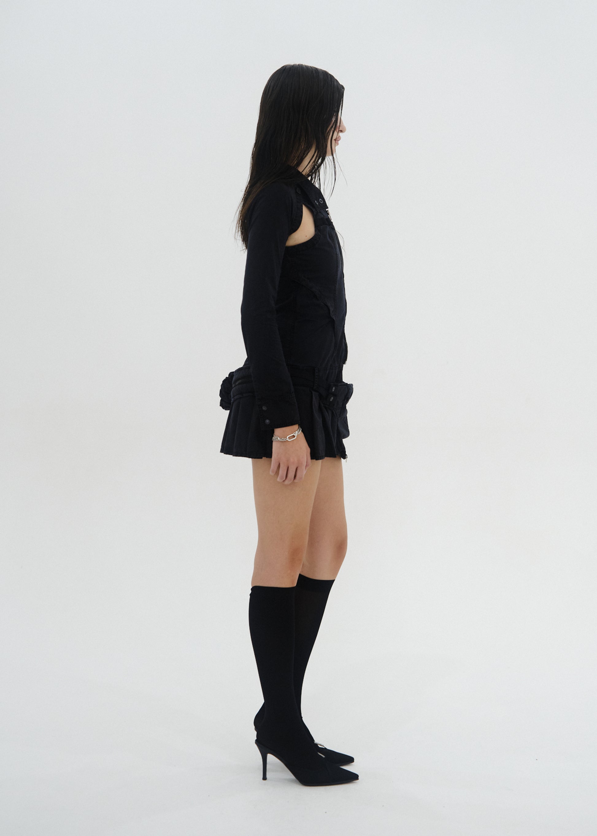 Hyein Seo - Convertible Dress w/ Waist Bag (Black) product image 3 | TRAB K-Fashion Australia