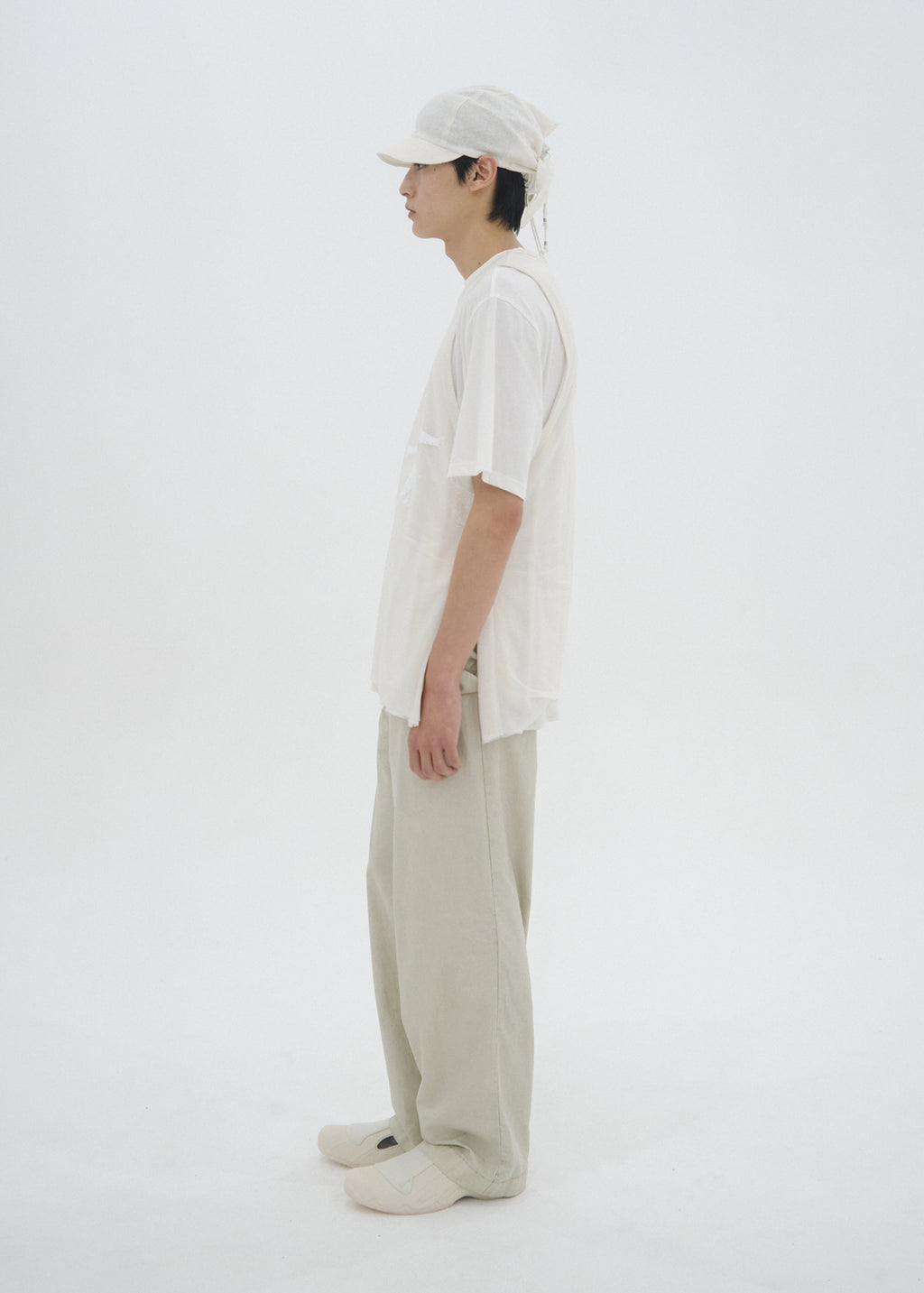 Hyein Seo - Double Layer T-Shirt (Ivory) product image 3 | TRAB K-Fashion Australia