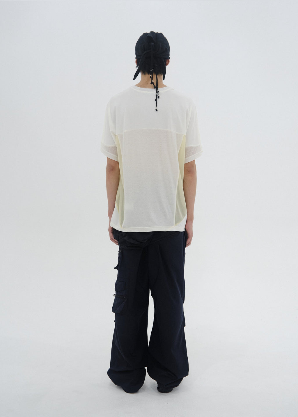 Hyein Seo - Paneled T-Shirt (White) product image 3 | TRAB K-Fashion Australia