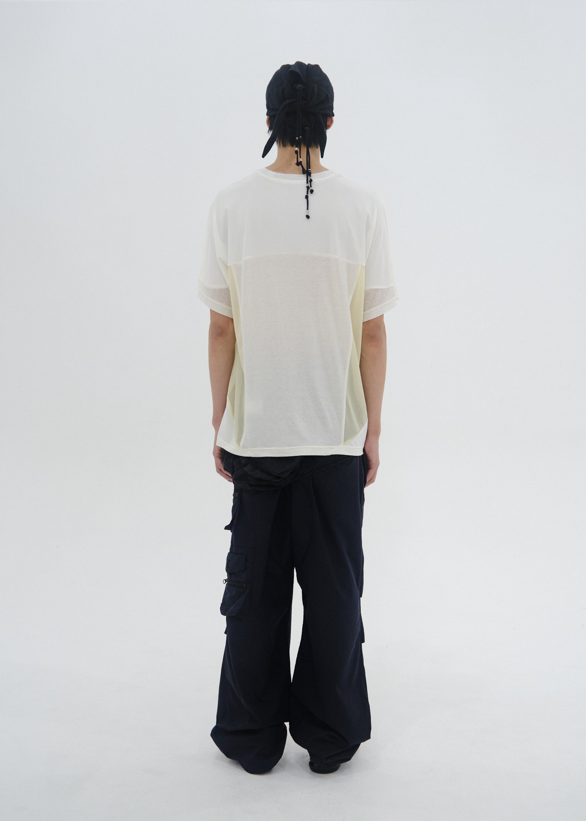 Hyein Seo - Paneled T-Shirt (White) product image 3 | TRAB K-Fashion Australia