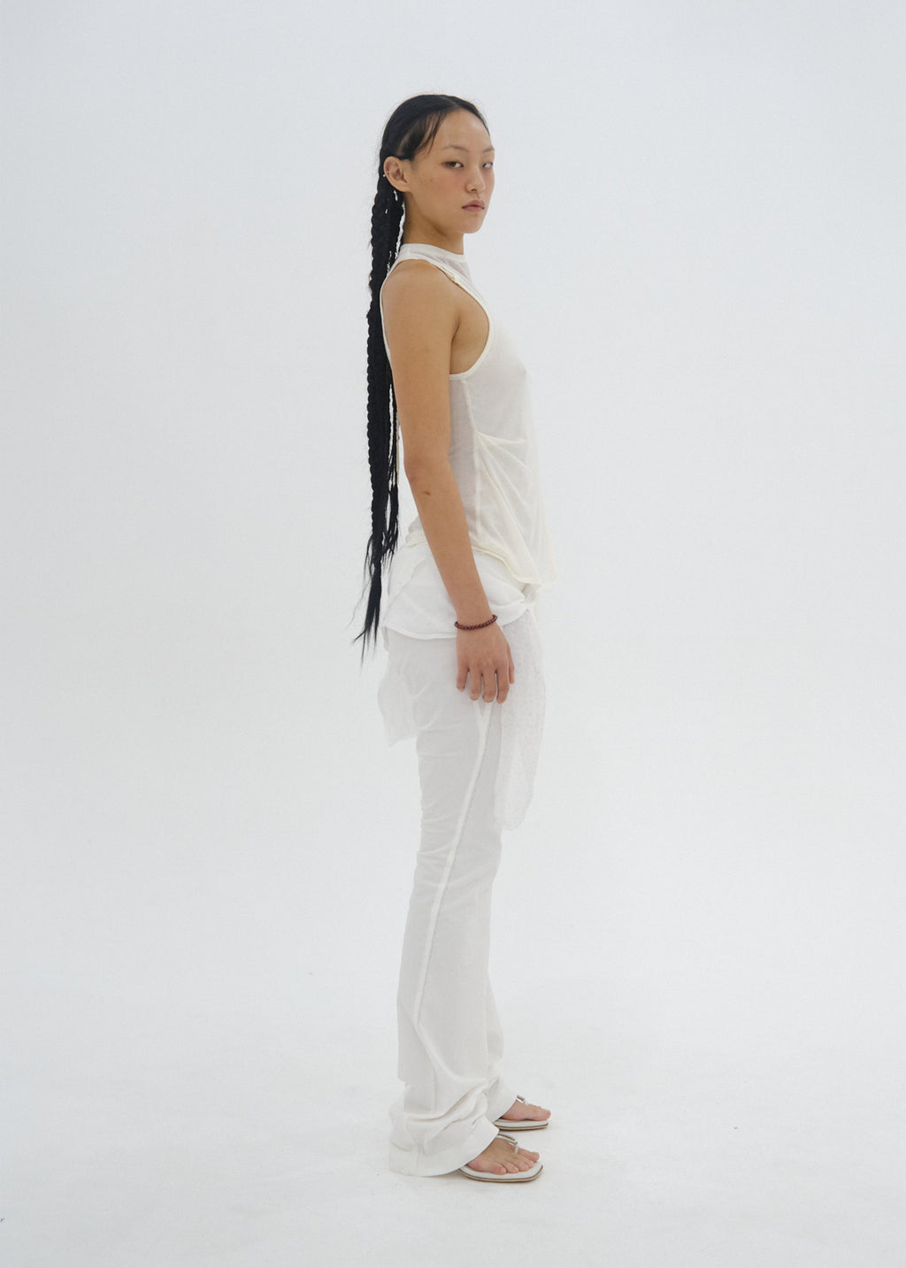 Hyein Seo - Layered Halter Top (White) product image 3 | TRAB K-Fashion Australia