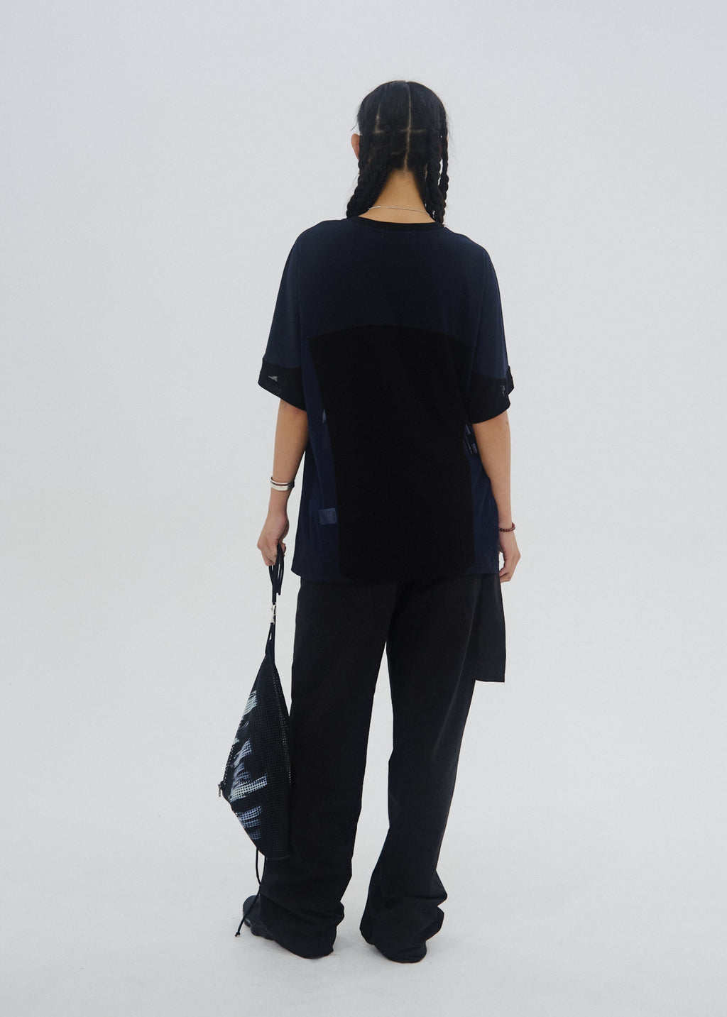 Hyein Seo - Paneled T-Shirt (Black) product image 3 | TRAB K-Fashion Australia