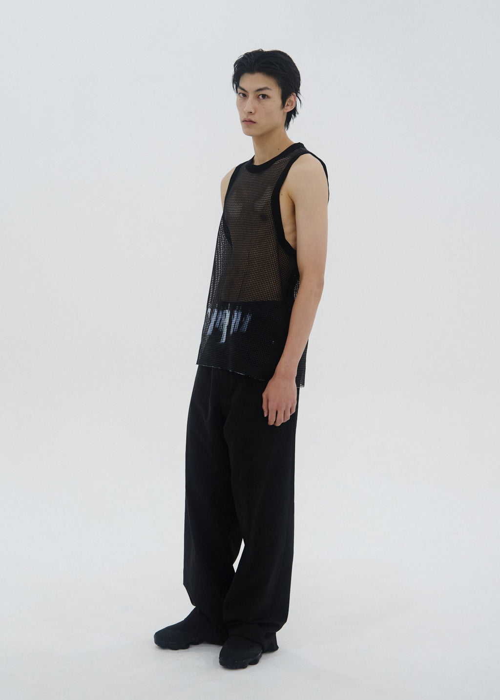 Hyein Seo - "JR" Mesh Sleeveless (Black) product image 3 | TRAB K-Fashion Australia