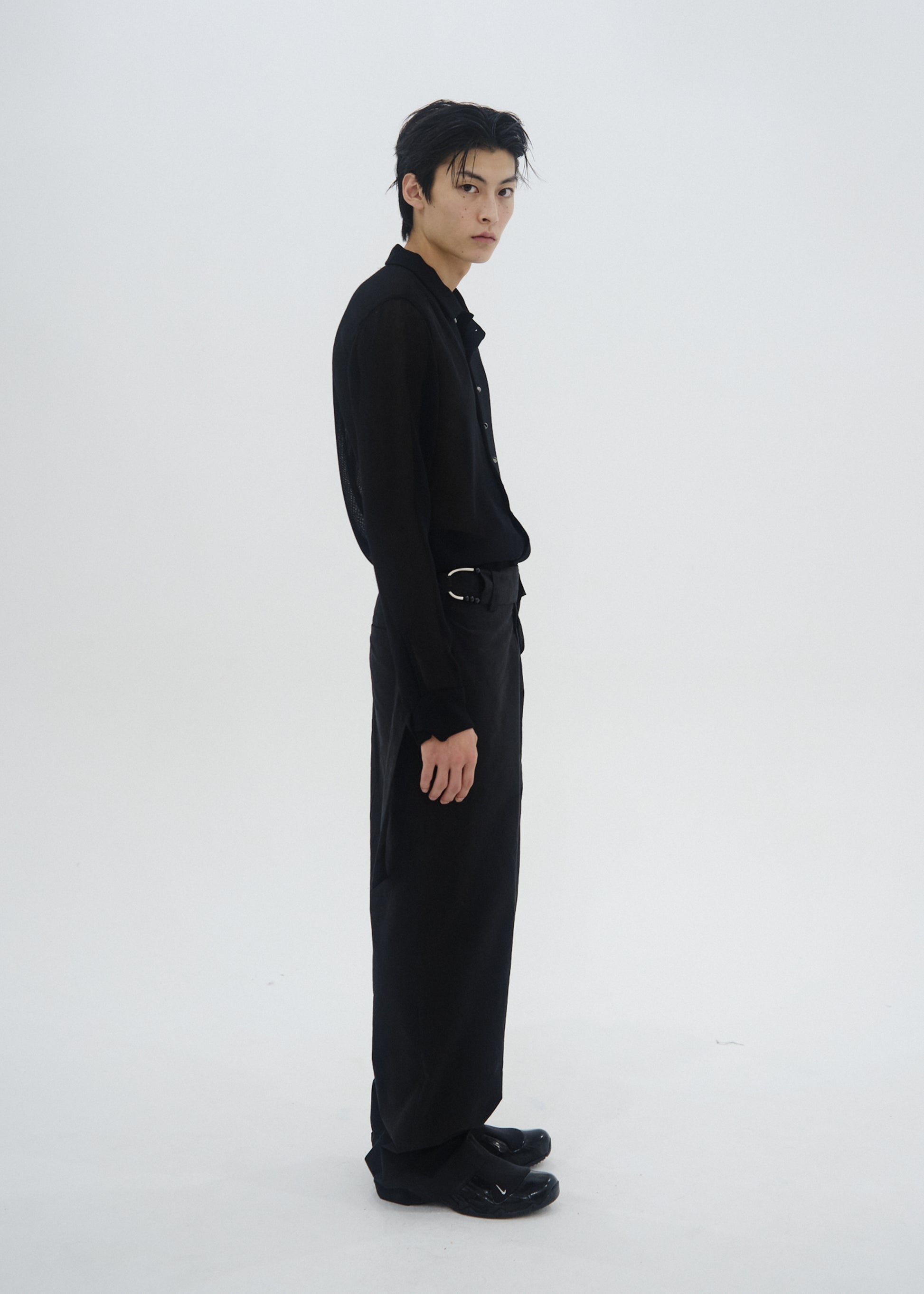 Hyein Seo - Seed Button Shirt (Black) product image 3 | TRAB K-Fashion Australia