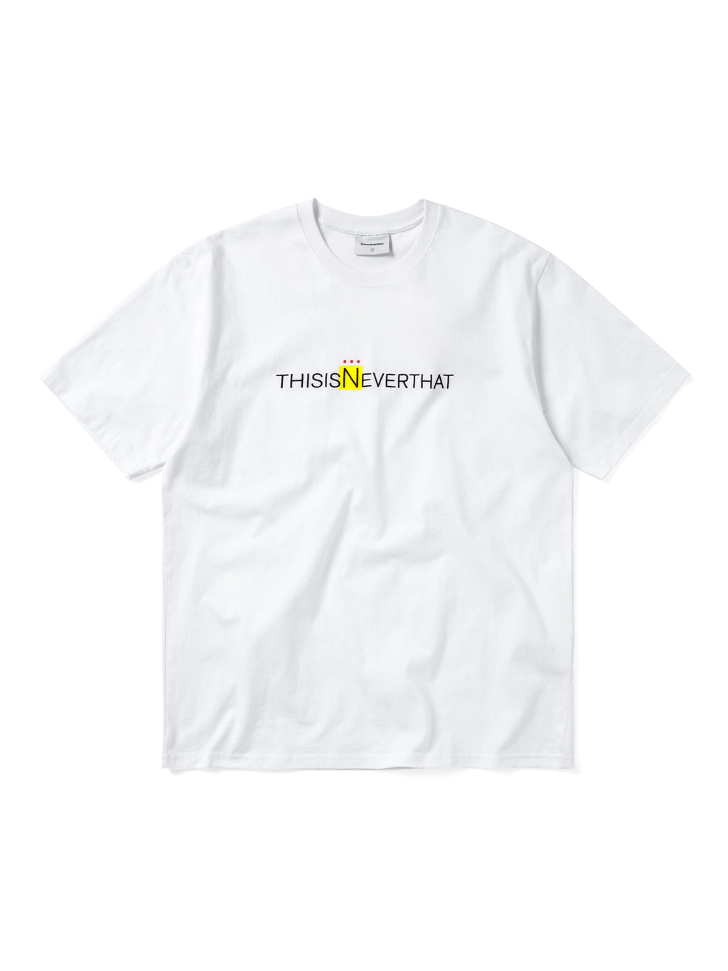 thisisneverthat - 3 Dots Logo Tee (White) product image 1 | TRAB K-Fashion Australia
