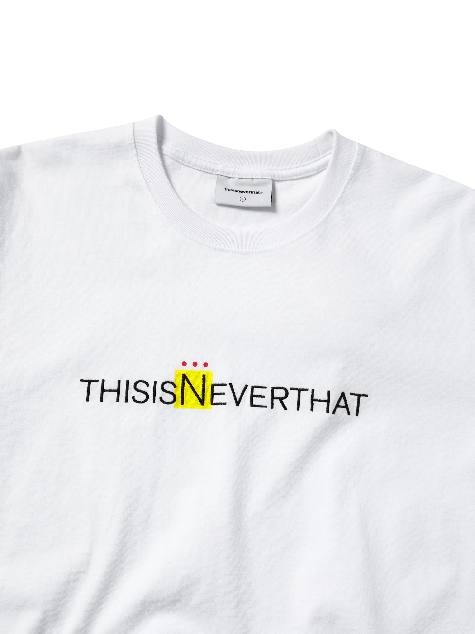 thisisneverthat - 3 Dots Logo Tee (White) product image 2 | TRAB K-Fashion Australia