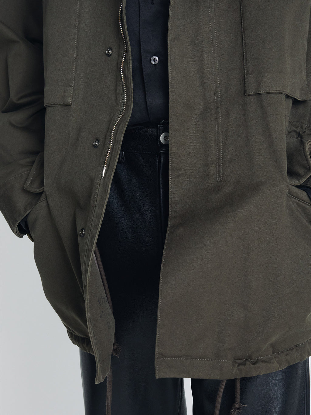 Tonywack - Garment Washed Cotton Field Jacket (Olive) product image 8 | TRAB K-Fashion Australia