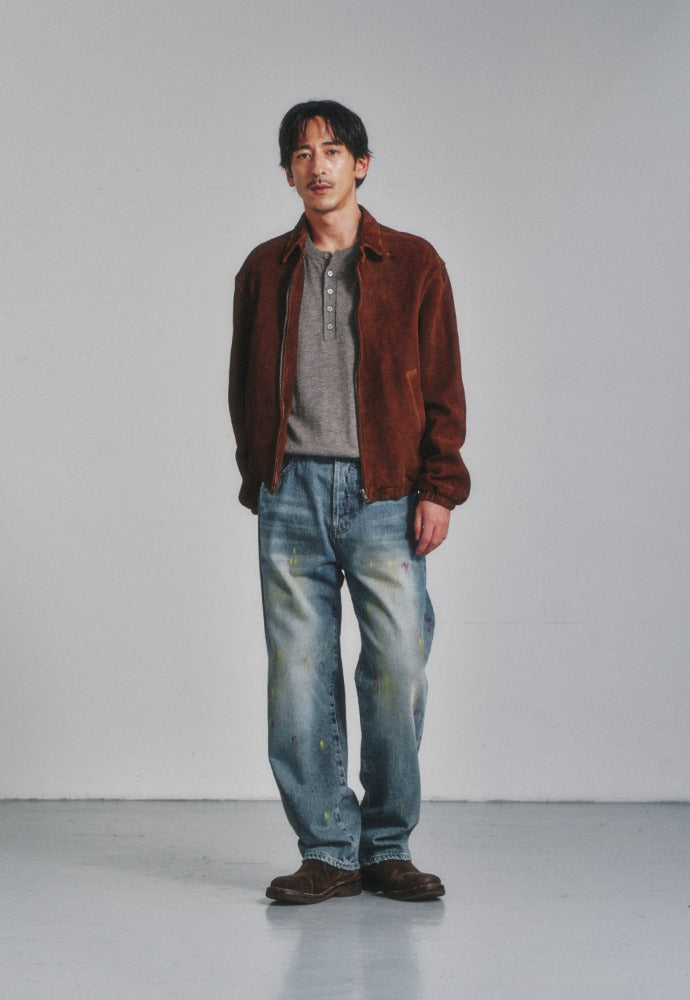Art if acts - Painted Regular 5P Denim Pants (Used Indigo) product image 1 | TRAB K-Fashion Australia