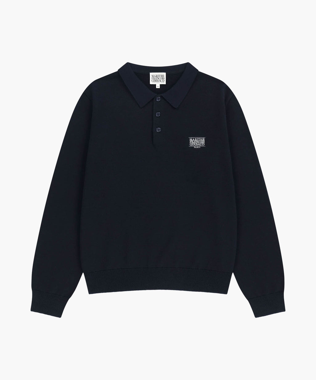 Marithe & Francois Girbaud - Small Classic Logo Collar Knit (Dark Navy) product image 6 | TRAB K-Fashion Australia