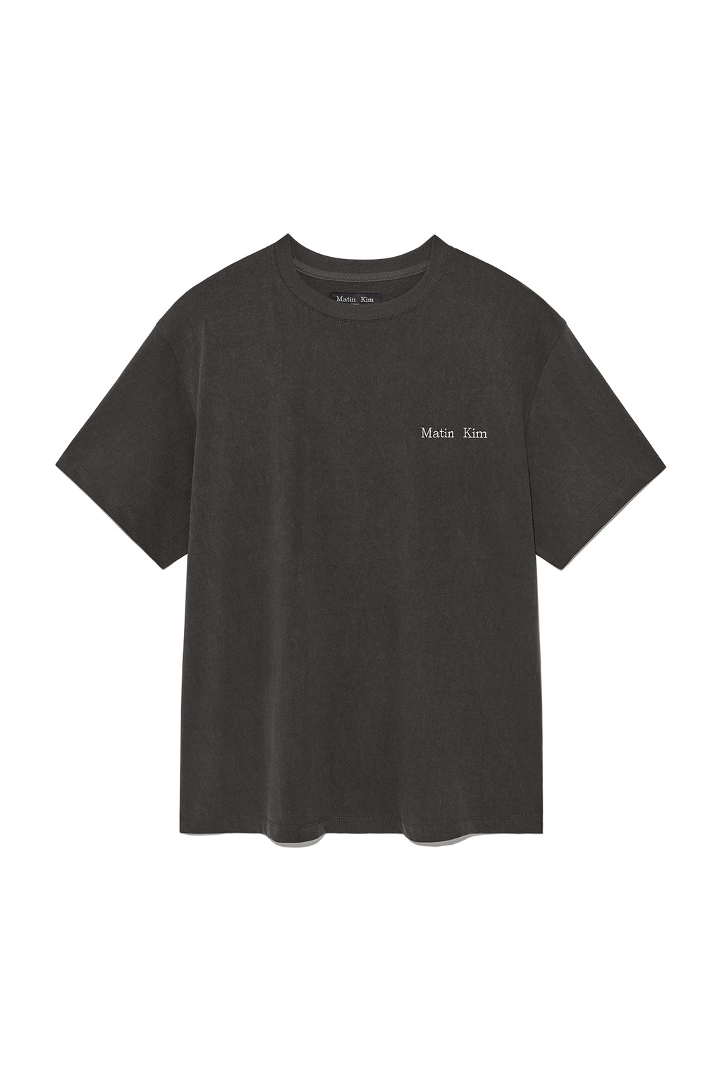 Matin Kim - Vintage Washed Logo Top (Charcoal) product image 1 | TRAB K-Fashion Australia