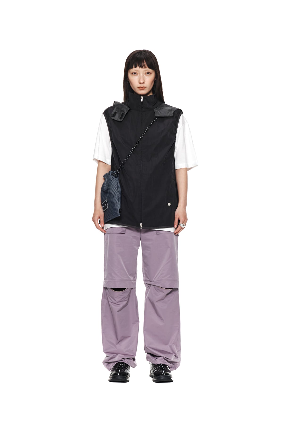 Matin Kim - Knee Zip Out Pocket Pants (Purple) product image 5 | TRAB K-Fashion Australia