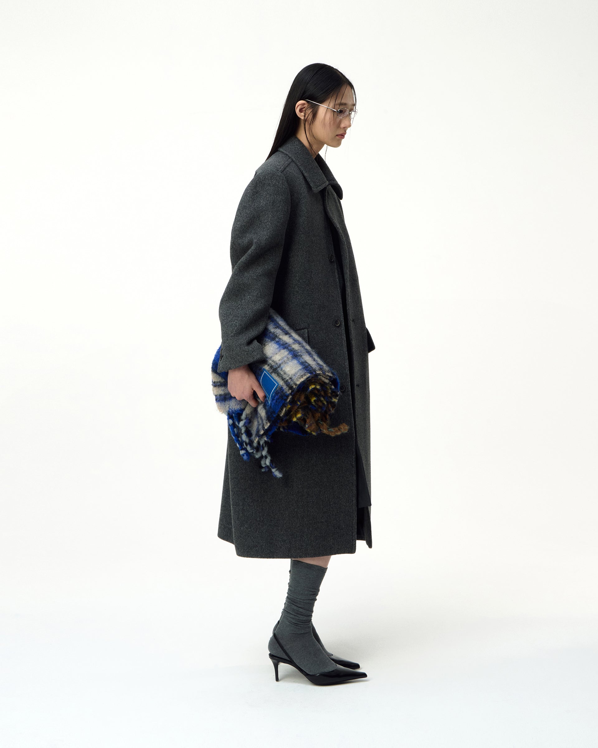 Ader Error - Sig; BK Tag coat 01 (Charcoal) product image 3 | TRAB K-Fashion Australia