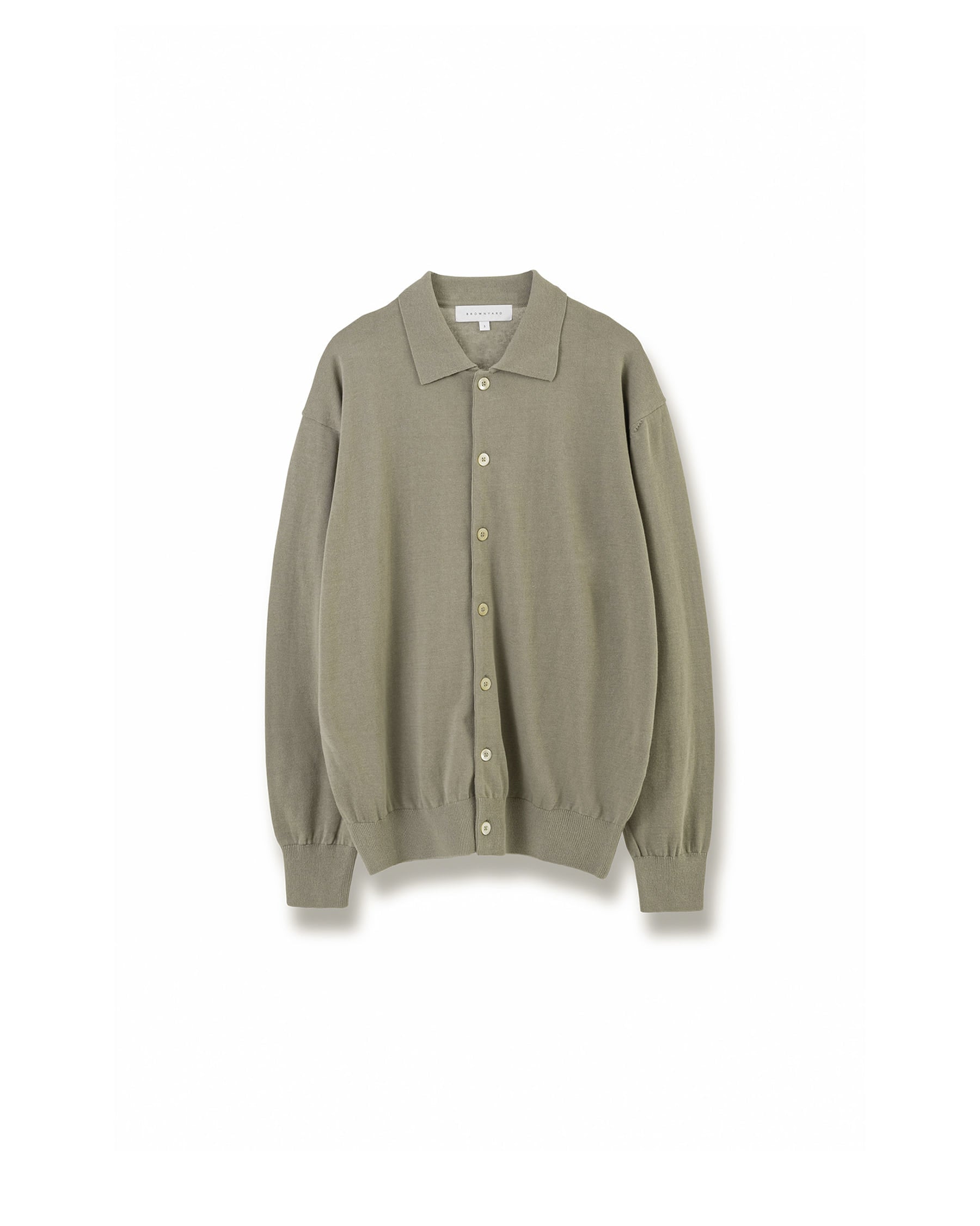 Brownyard - Collar Cardigan (Vintage Khaki) product image 4 | TRAB K-Fashion Australia