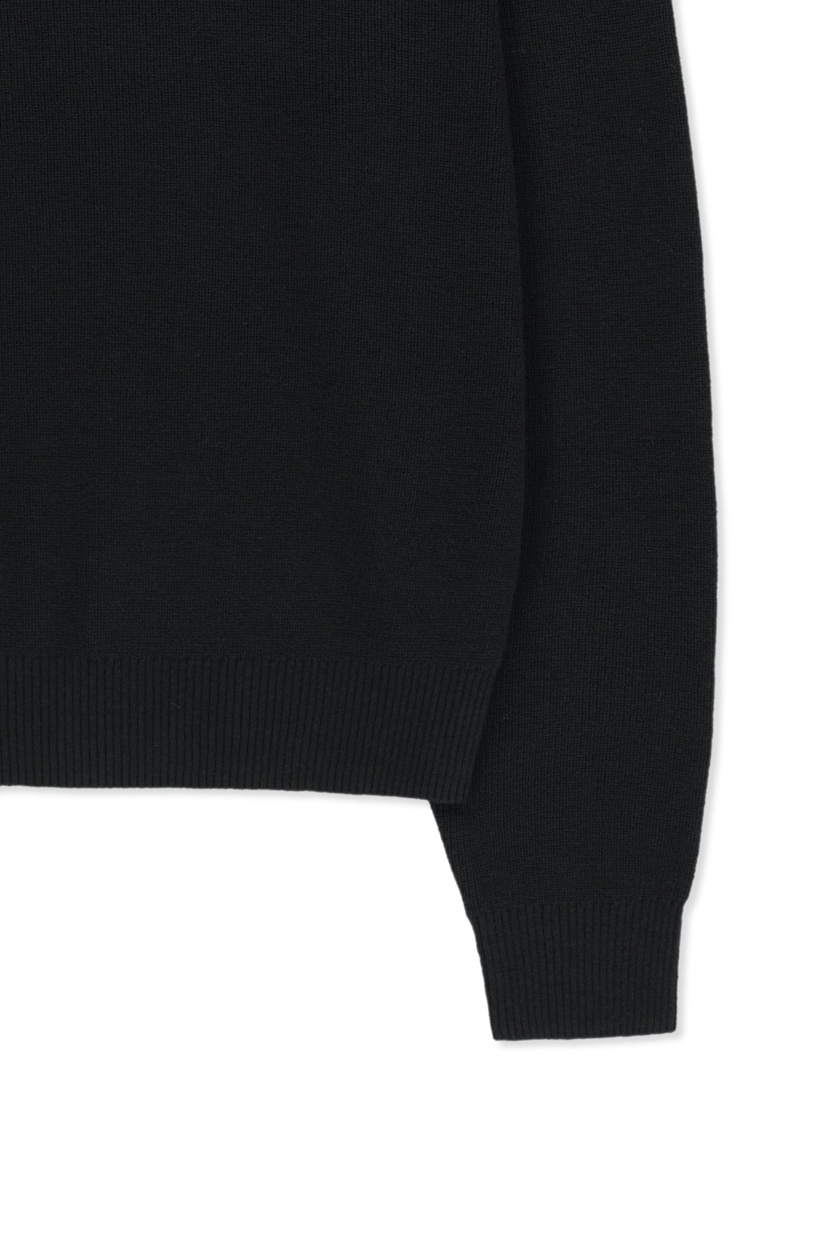 Matin Kim - Matin Applique Logo Knit Pullover (Black) product image 5 | TRAB K-Fashion Australia