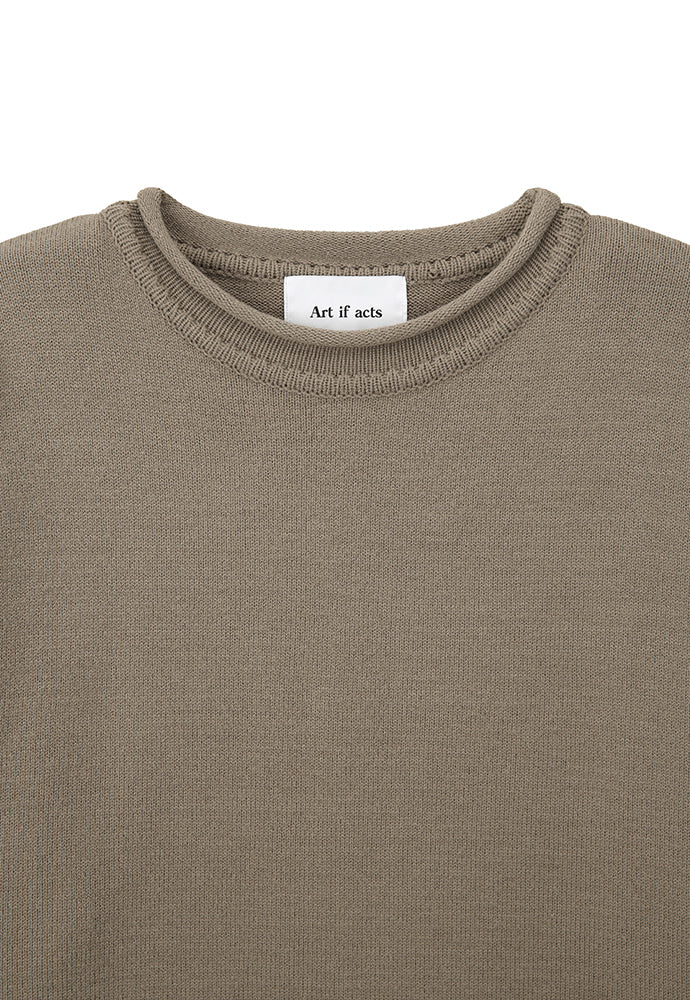 Art if acts - Ribbed Pullover Knit (Dusty Grey) product image 9 | TRAB K-Fashion Australia