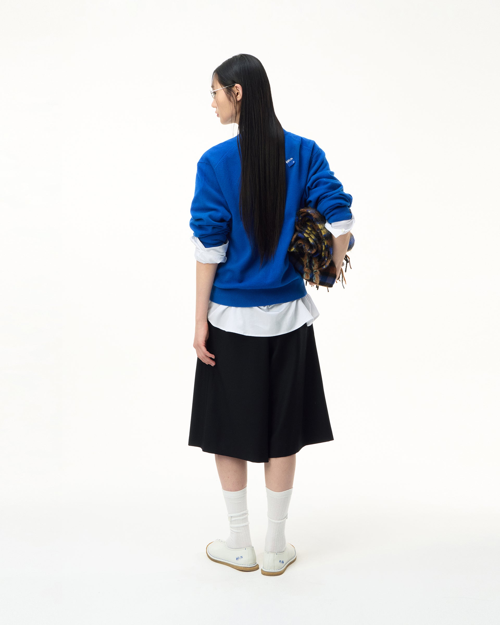 Ader Error - Sig; BL Tag cardigan 01 (Z-Blue) product image 2 | TRAB K-Fashion Australia