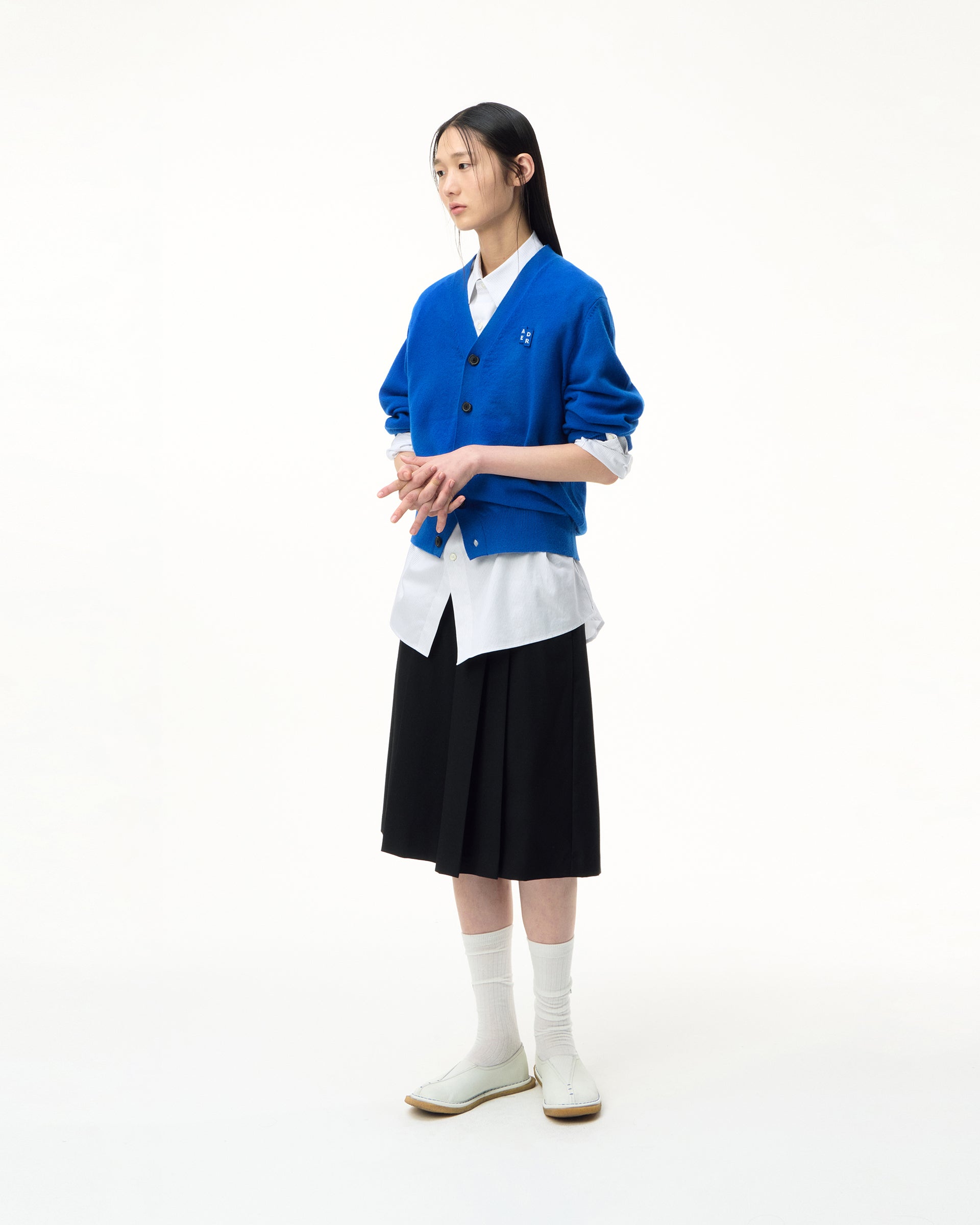 Ader Error - Sig; BL Tag cardigan 01 (Z-Blue) product image 3 | TRAB K-Fashion Australia