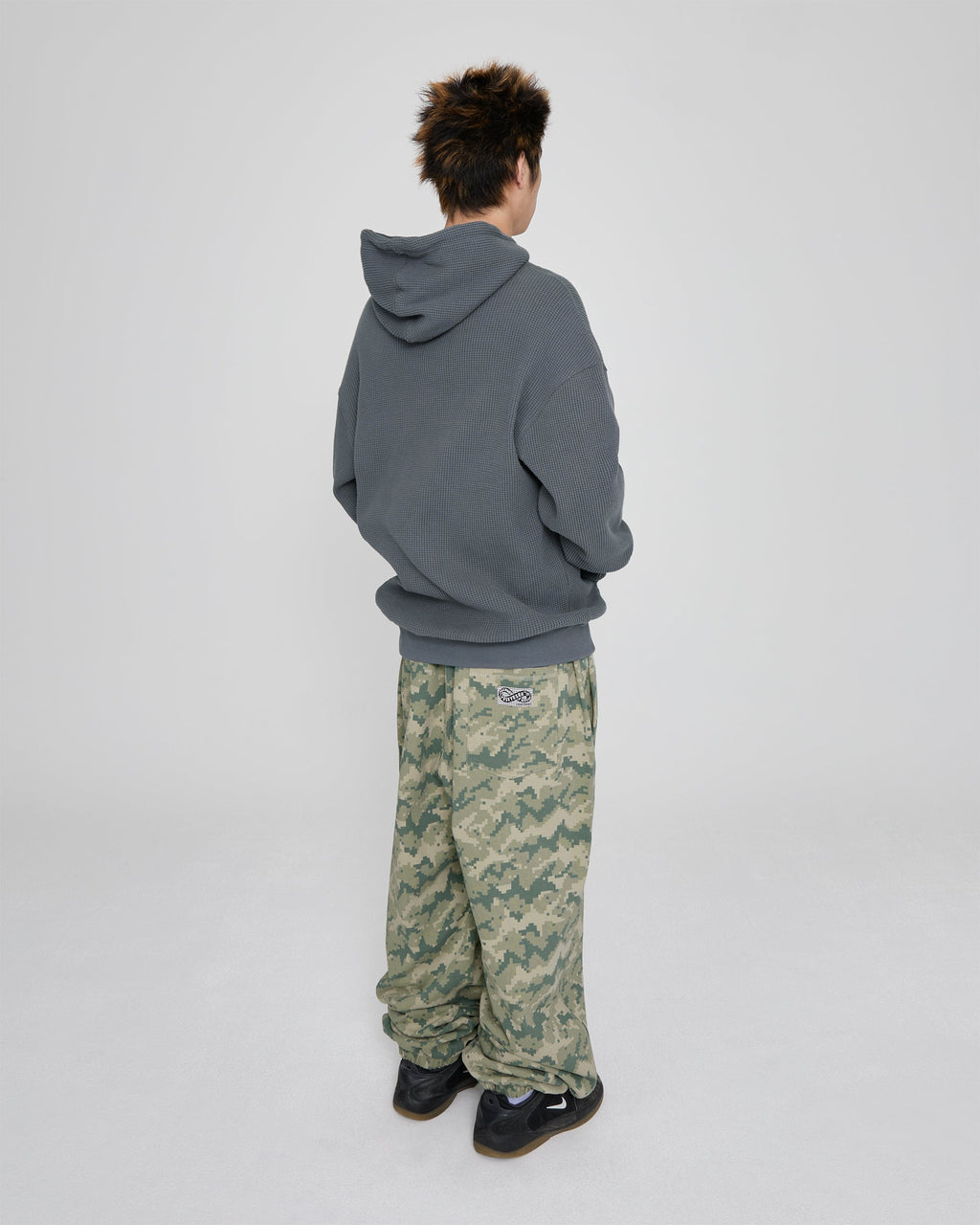 yeseyesee - Y.E.S Waffle Hoodie (Dark Grey) product image 9 | TRAB K-Fashion Australia