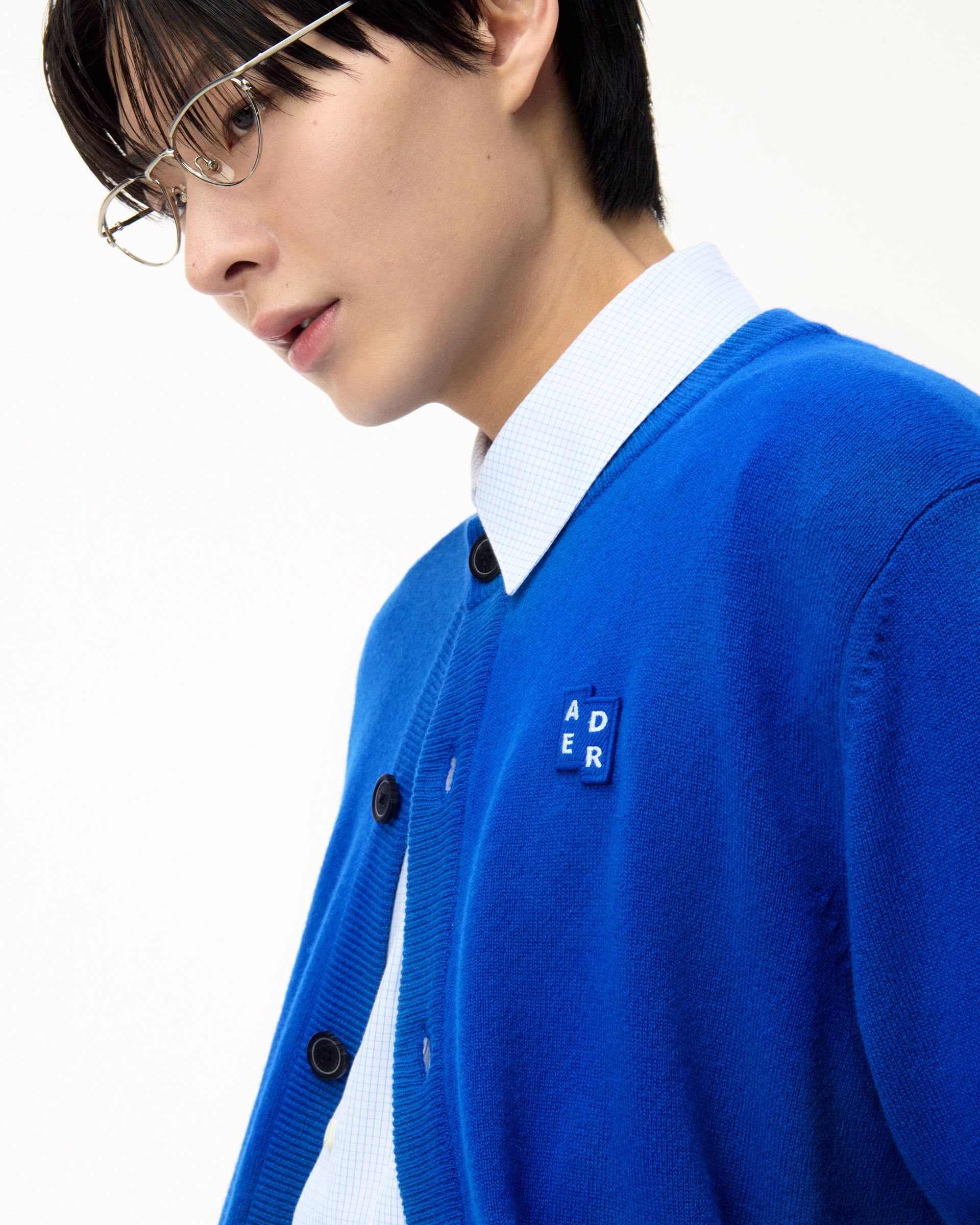 Ader Error - Sig; BL Tag cardigan 02 (Z-Blue) product image 4 | TRAB K-Fashion Australia