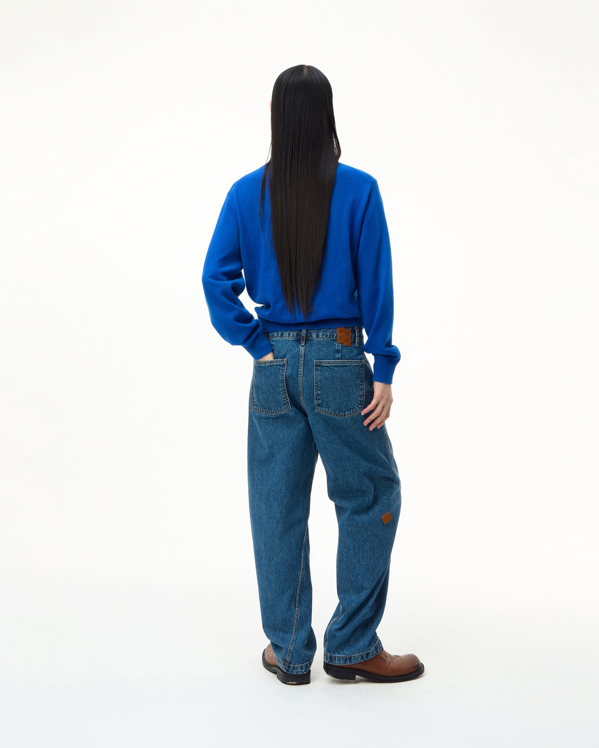 Ader Error - Sig; BL Tag cardigan 02 (Z-Blue) product image 2 | TRAB K-Fashion Australia