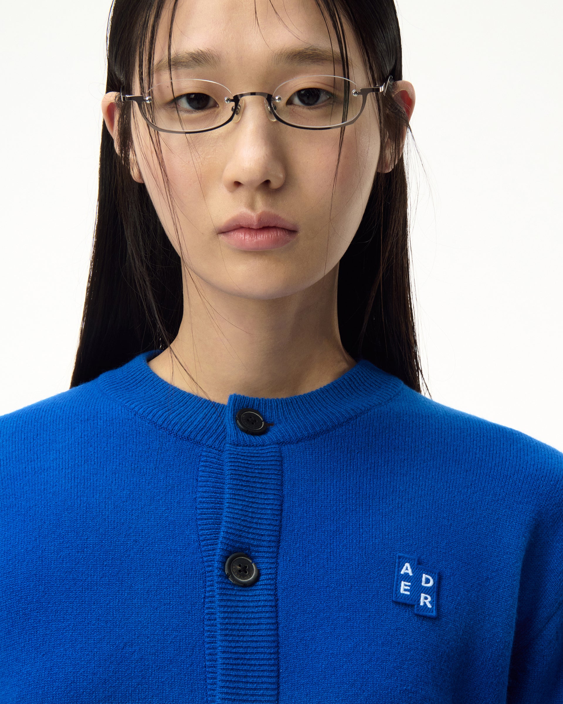 Ader Error - Sig; BL Tag cardigan 02 (Z-Blue) product image 3 | TRAB K-Fashion Australia