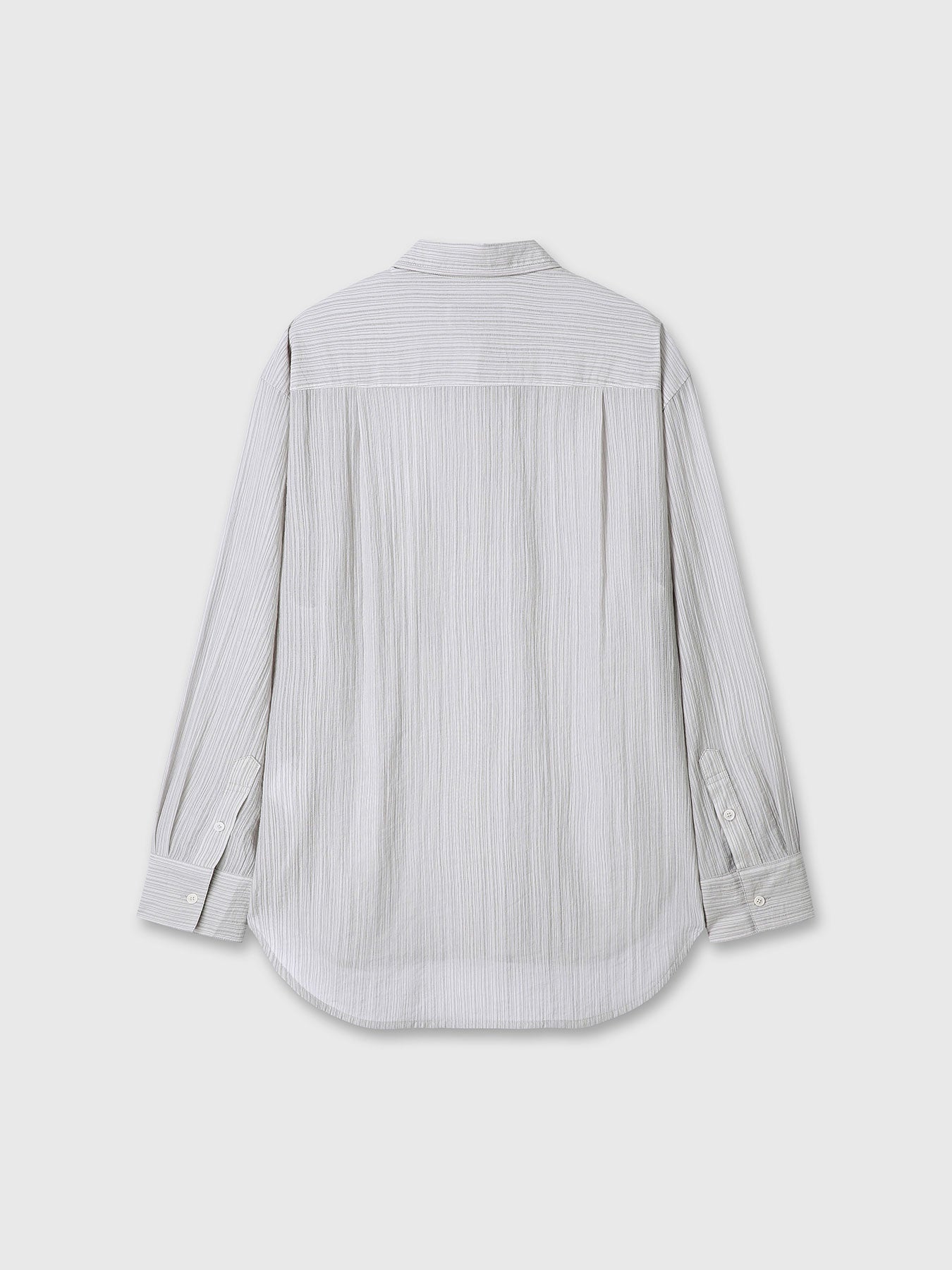 Tonywack - Lyocell Oversized Stripe Shirt (Grey) product image 10 | TRAB K-Fashion Australia